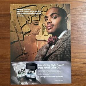 1994 Right Guard Playboy Magazine Print Ad Color Sir Charles Barkley